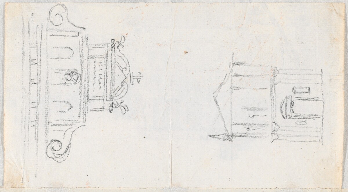 Two Church Facades by Jacques-Louis David