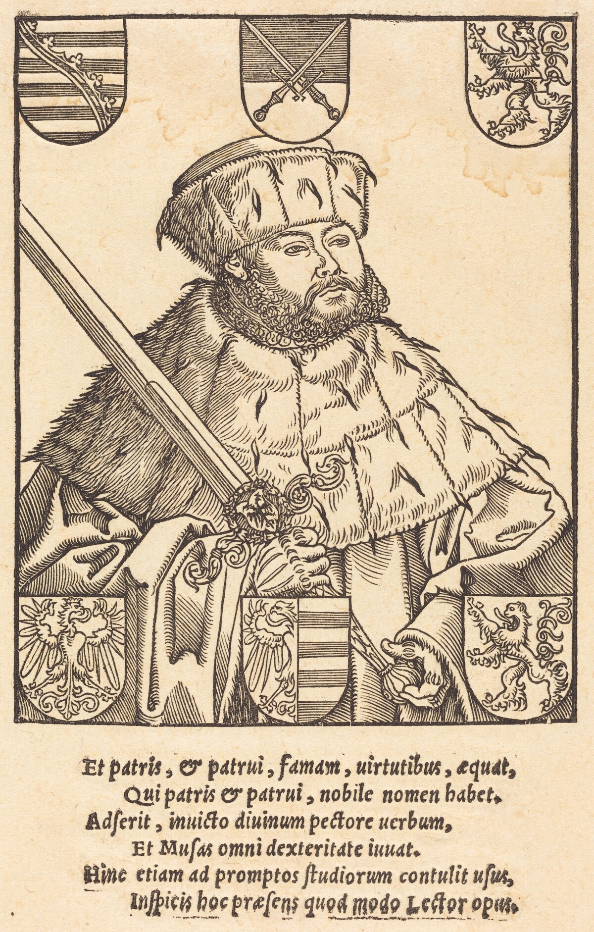 John Frederic the Magnanimous, in Electoral Robes [right] by after Lucas Cranach the Younger