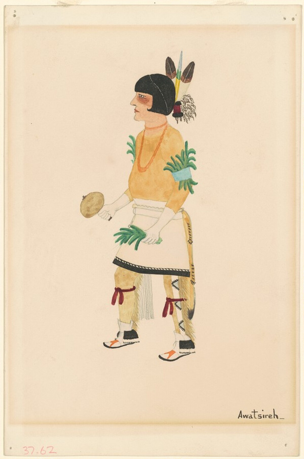 Pueblo Dancer by Awa Tsireh