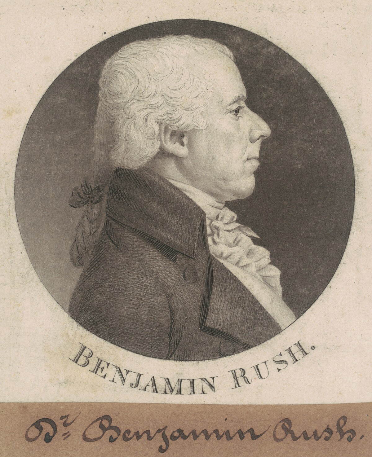 Benjamin Rush by Charles B. J. Févret de Saint-Mémin