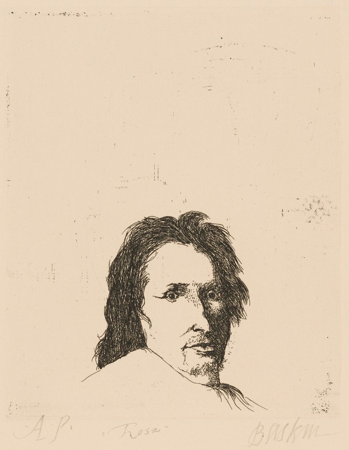 Salvadore Rosa by Leonard Baskin
