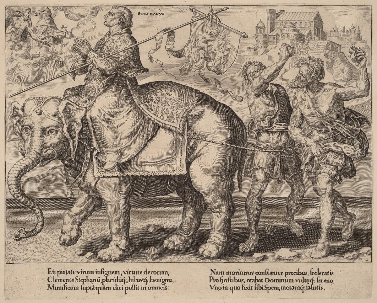 The Triumph of Saint Stephen by Dirck Volckertz Coornhert after Maerten van Heemskerck