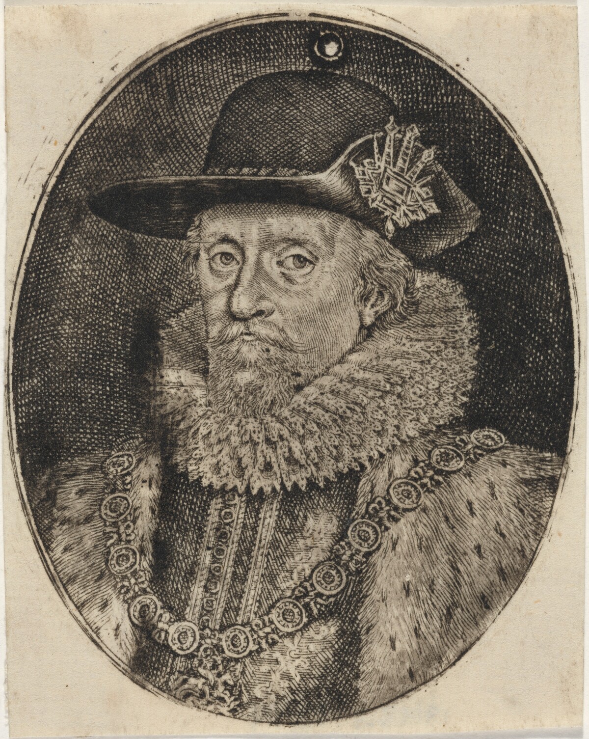 James I, King of England by Simon de Passe