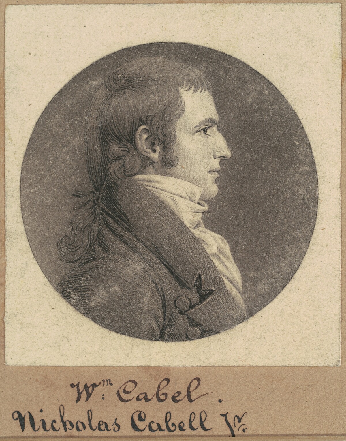 Nicholas Cabell, Jr. by Charles B. J. Févret de Saint-Mémin