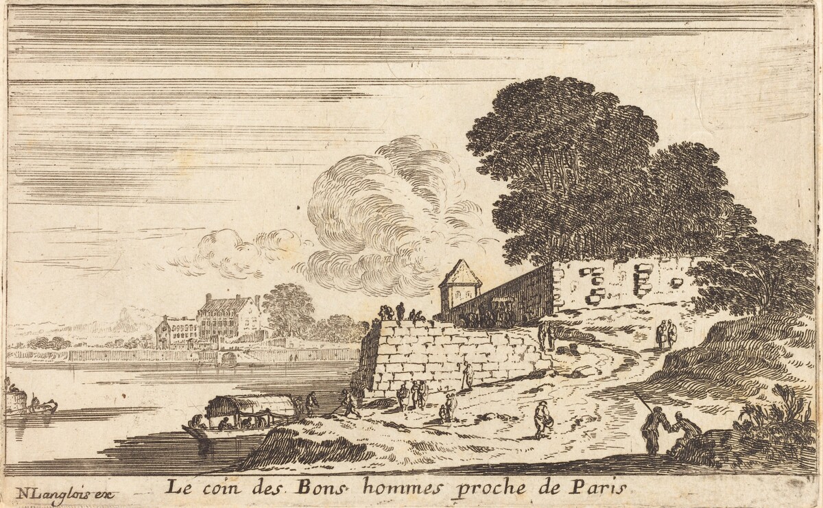 Le coin des Bons hommes proche de Paris by Israël Silvestre