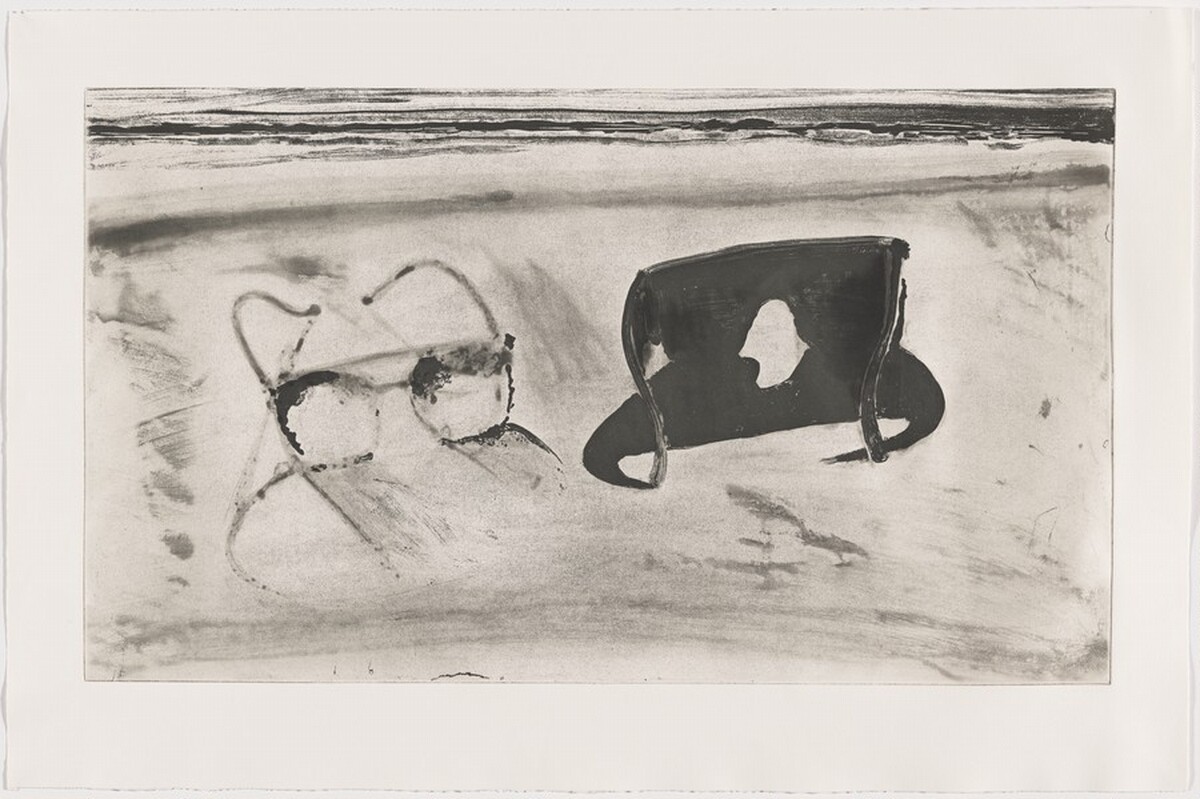 Beach Glasses [working proof 20] by Wayne Thiebaud