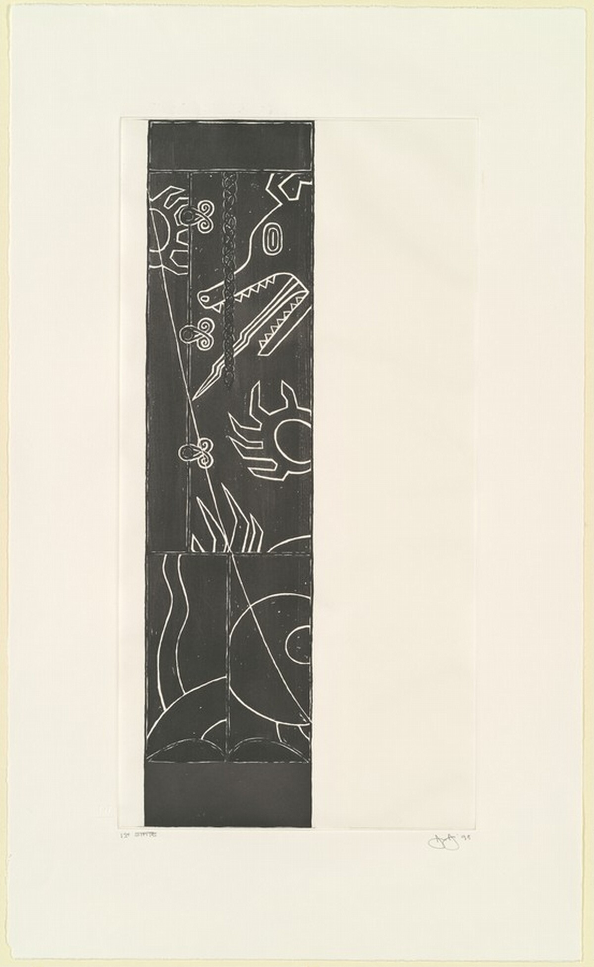 Untitled [state proof of 1st state] by Jasper Johns