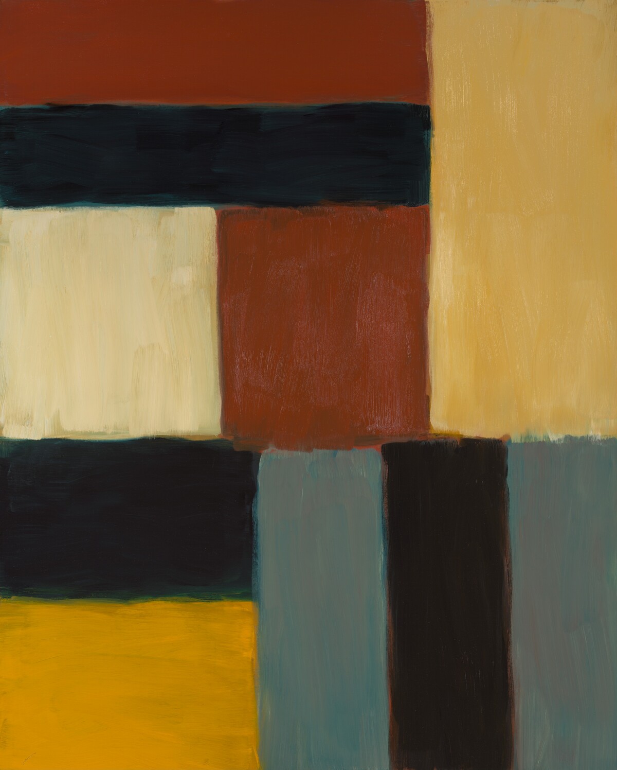 ONEONEZERONINE RED by Sean Scully