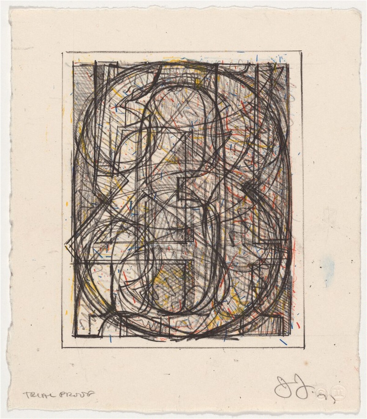 0 through 9 [trial proof] by Jasper Johns
