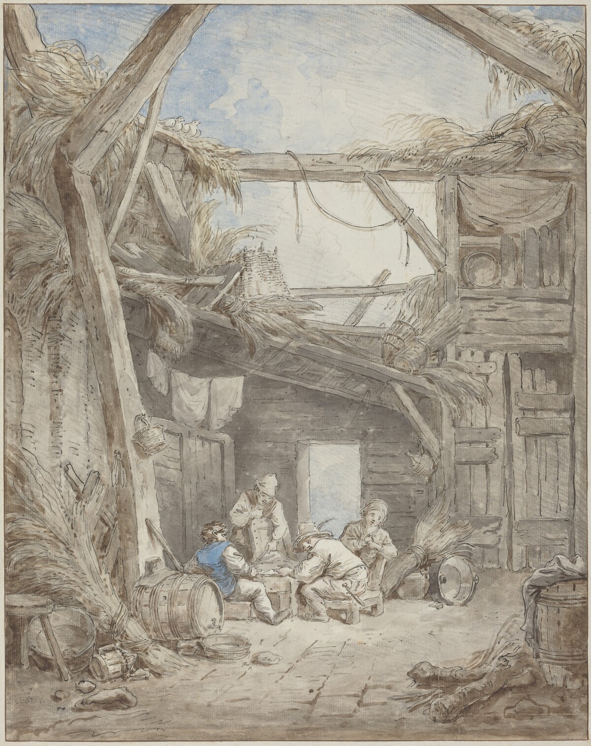 Ruined Farm by Hubert Robert
