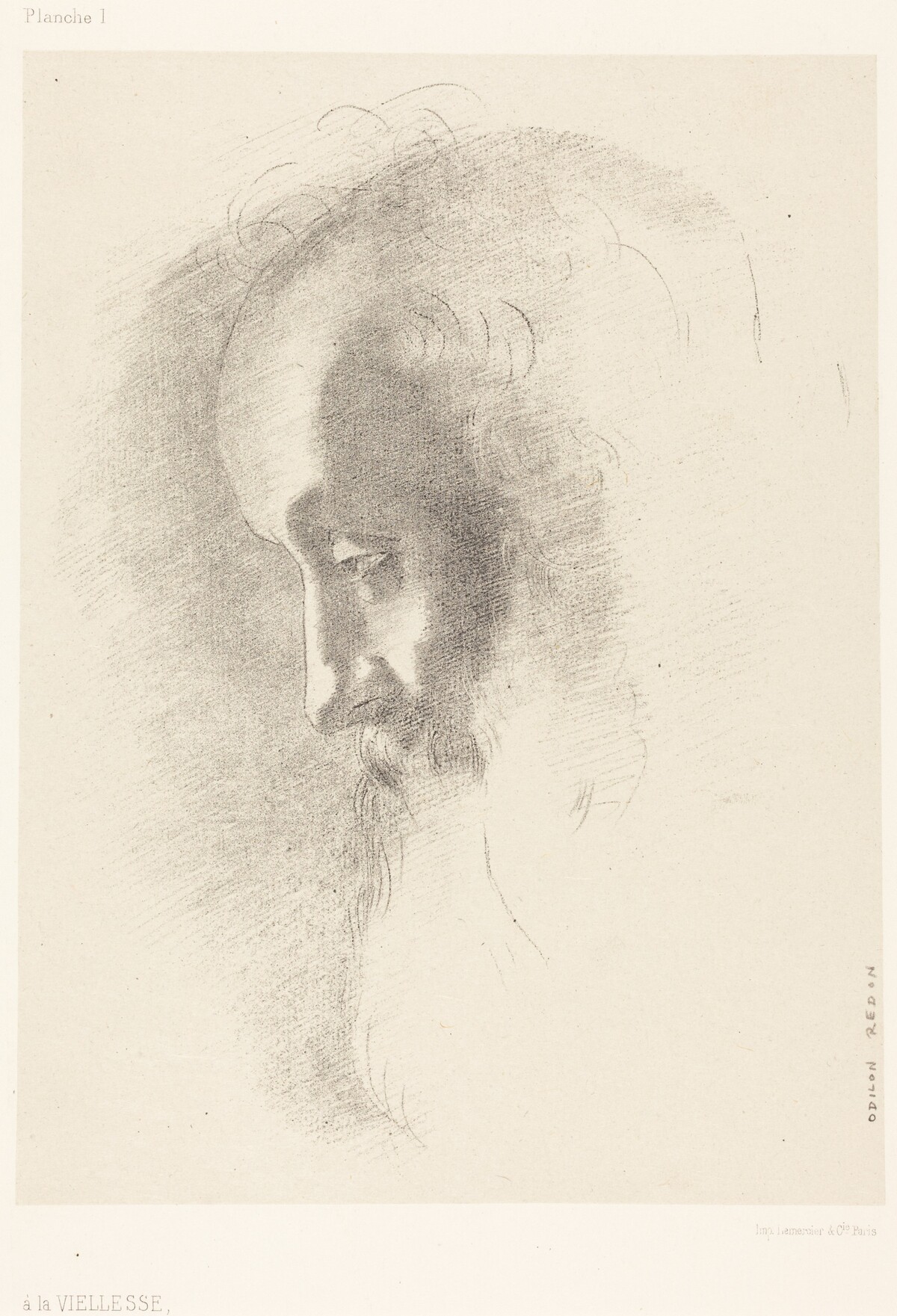 A La Vieillesse (To Old Age) by Odilon Redon