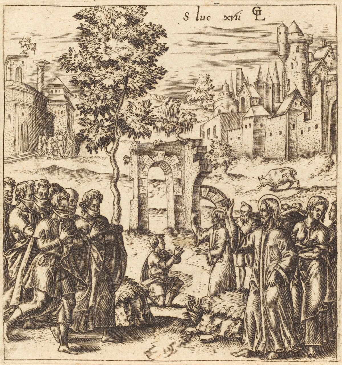The Ten Lepers are Cleansed by Léonard Gaultier