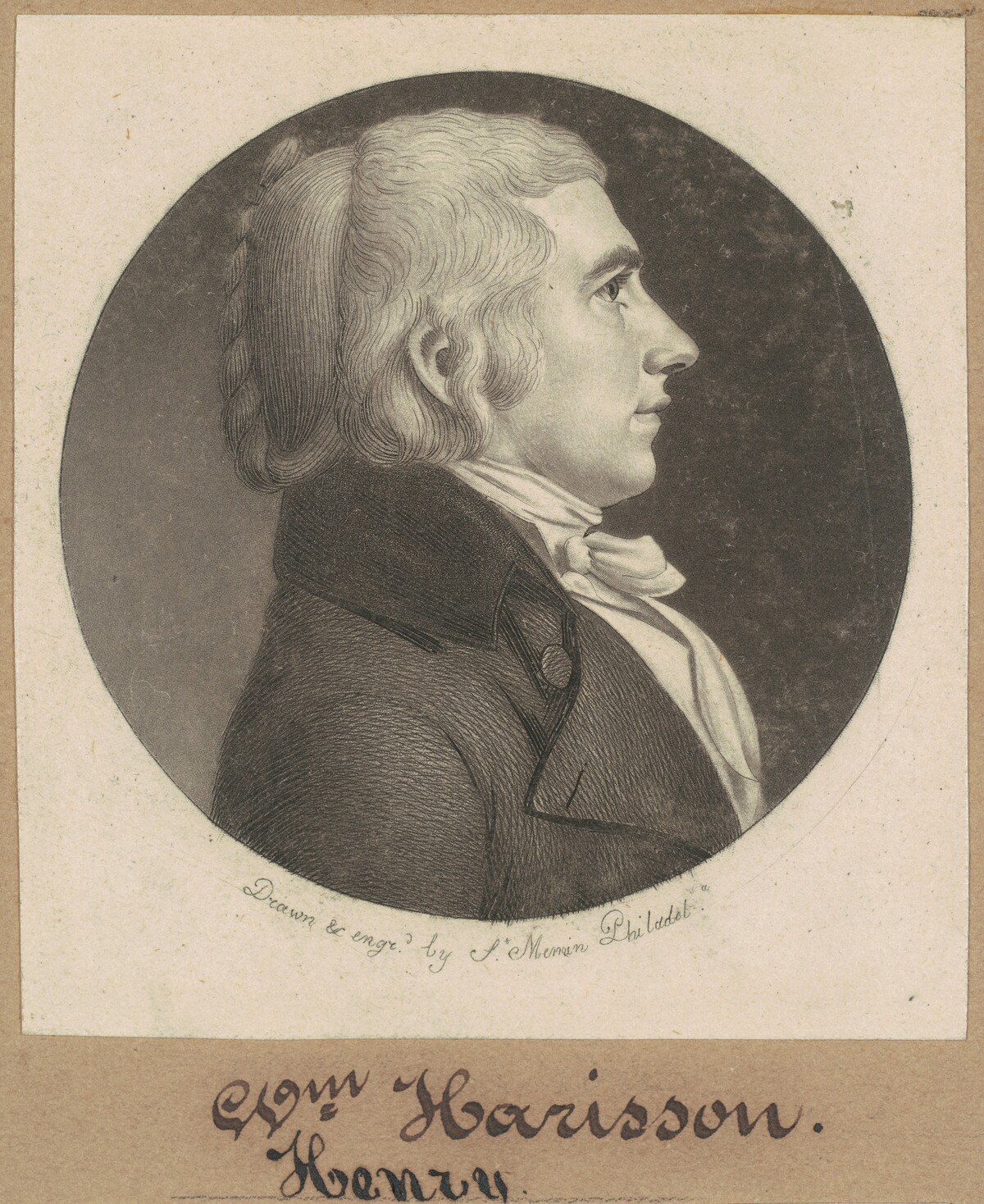 William Henry Harrison by Charles B. J. Févret de Saint-Mémin