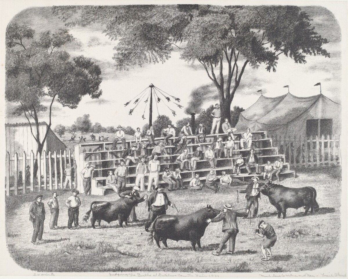 Judging the Bulls by Lucile Blanch
