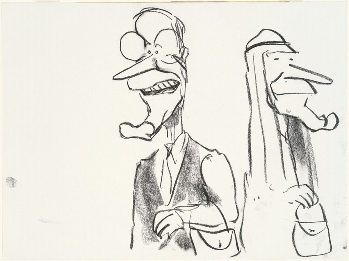 President Bush and Golda Meir by Pat Oliphant