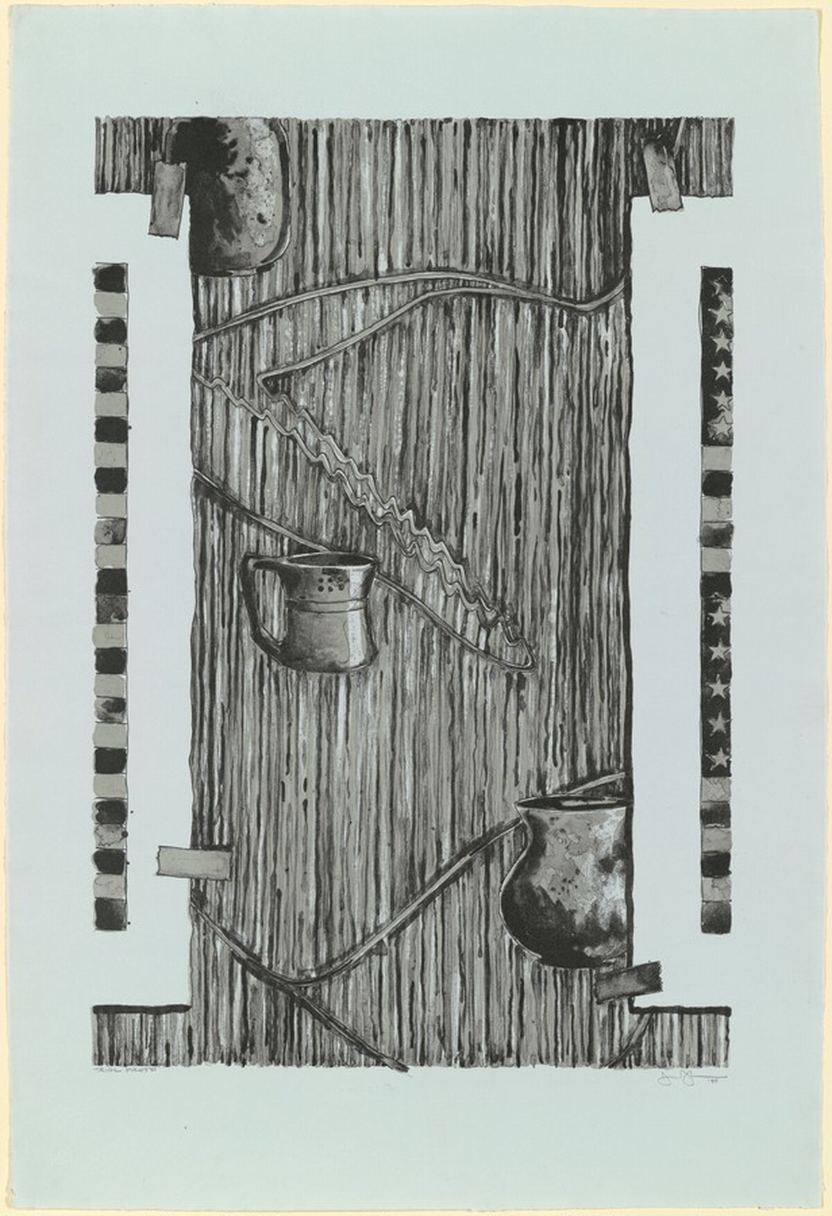 Ventriloquist [trial proof] by Jasper Johns