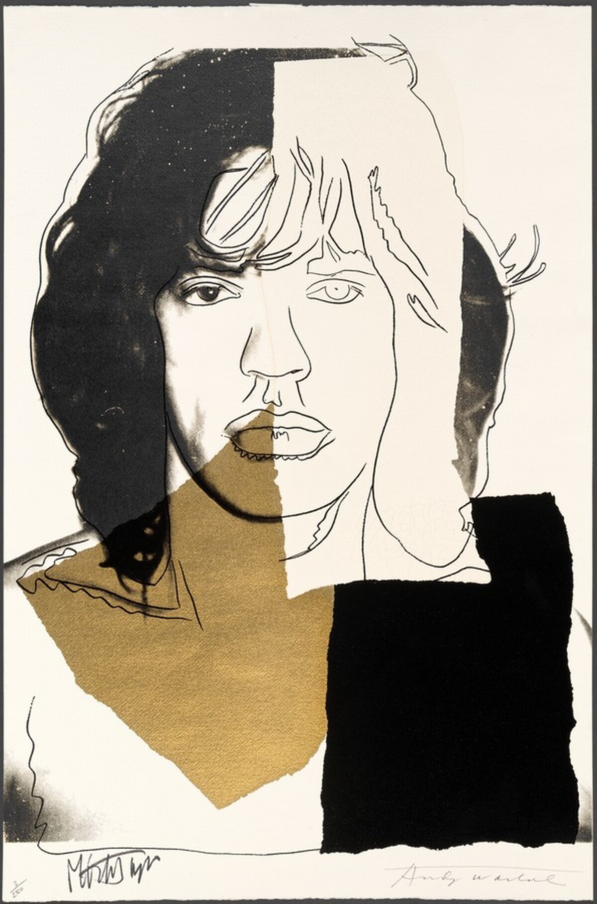 Mick Jagger by Andy Warhol