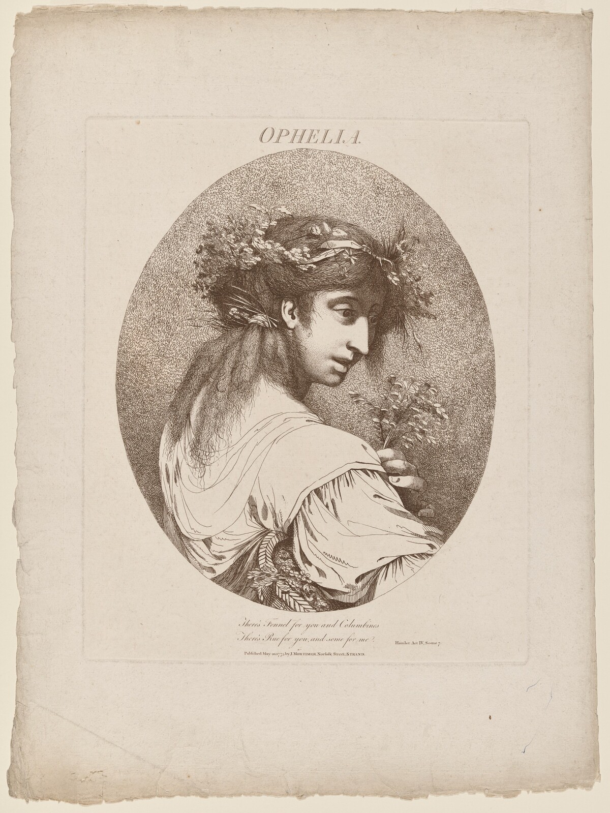 Ophelia by John Hamilton Mortimer