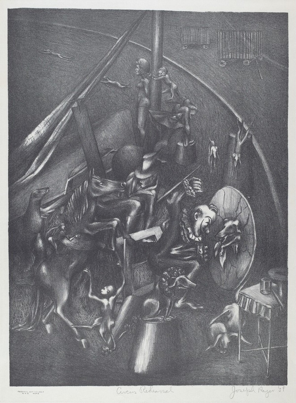 Circus Rehearsal by Joseph Rajer