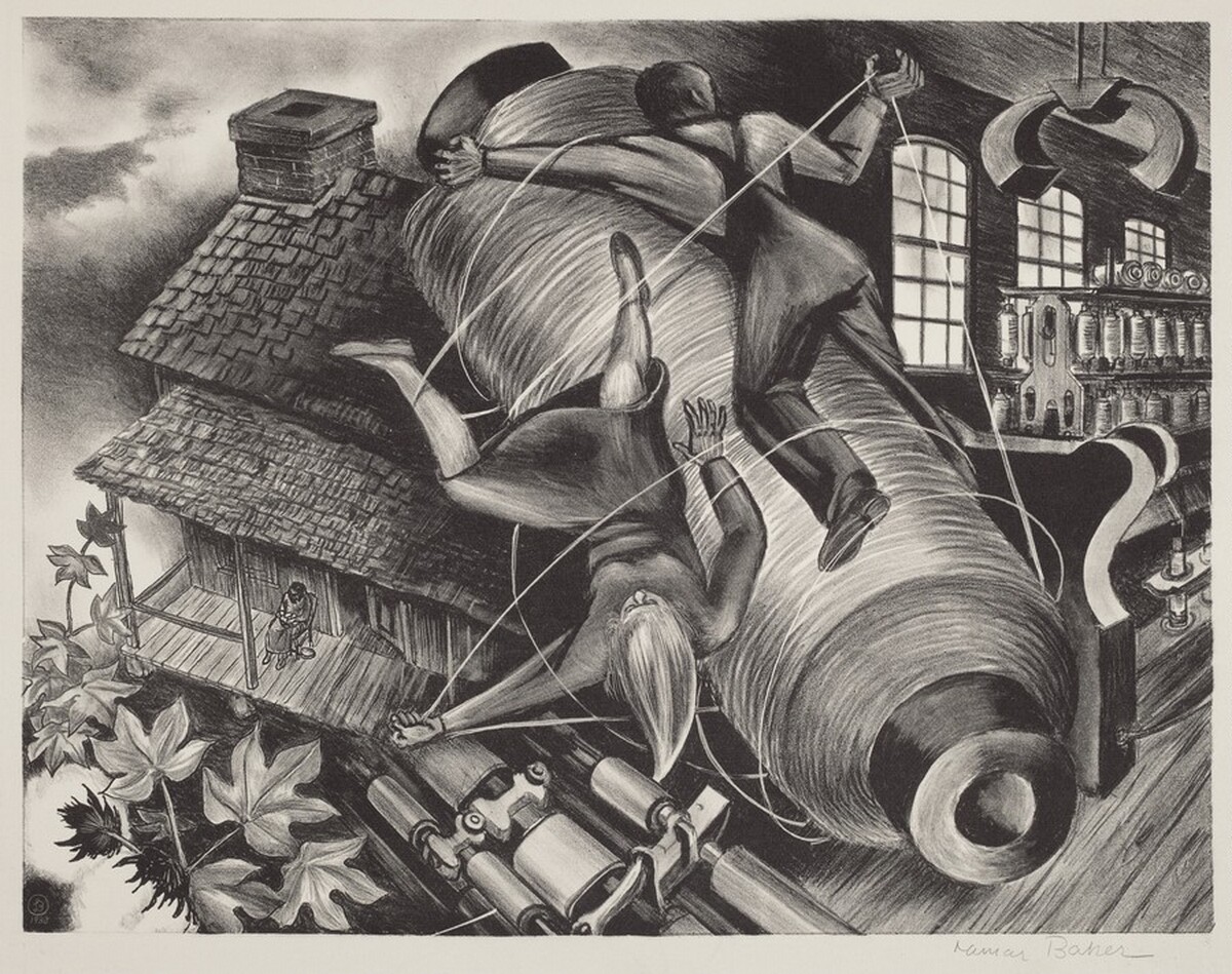 Untitled (Industrial Scene) by Lamar Baker