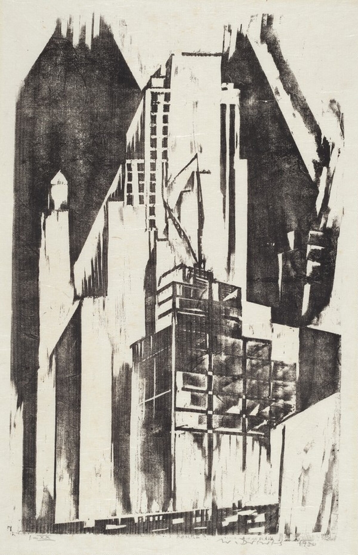 Corner Fifth Avenue 57th Street by Werner Drewes