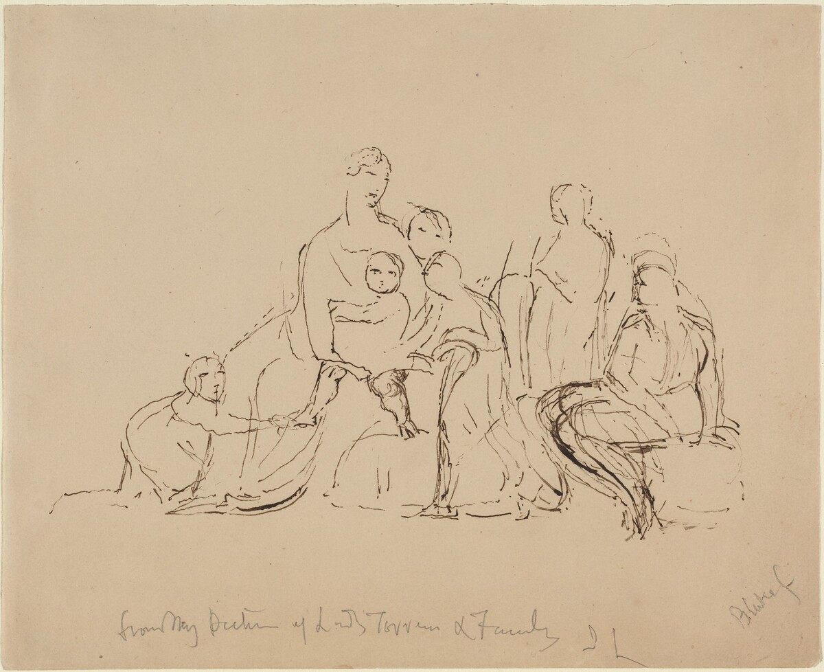 Lady Torrens and Family by William Blake after John Linnell