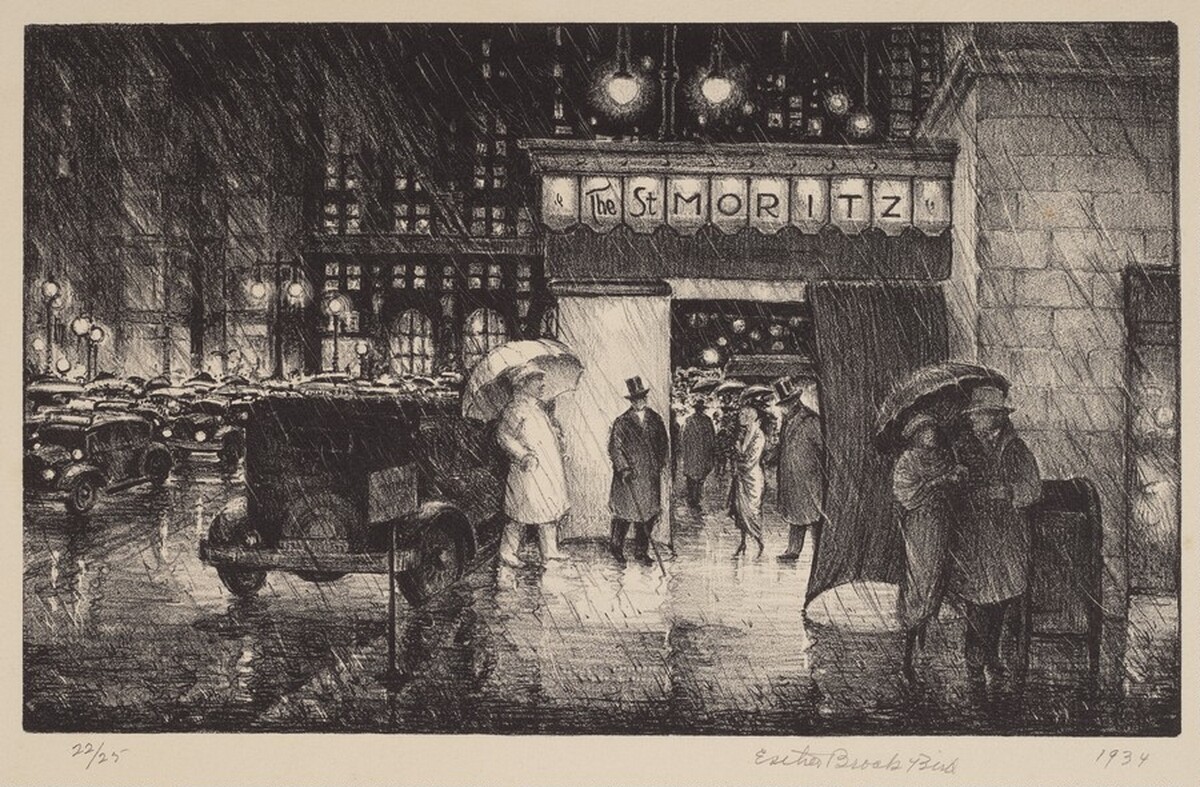The St. Moritz, New York by Esther Brock Bird