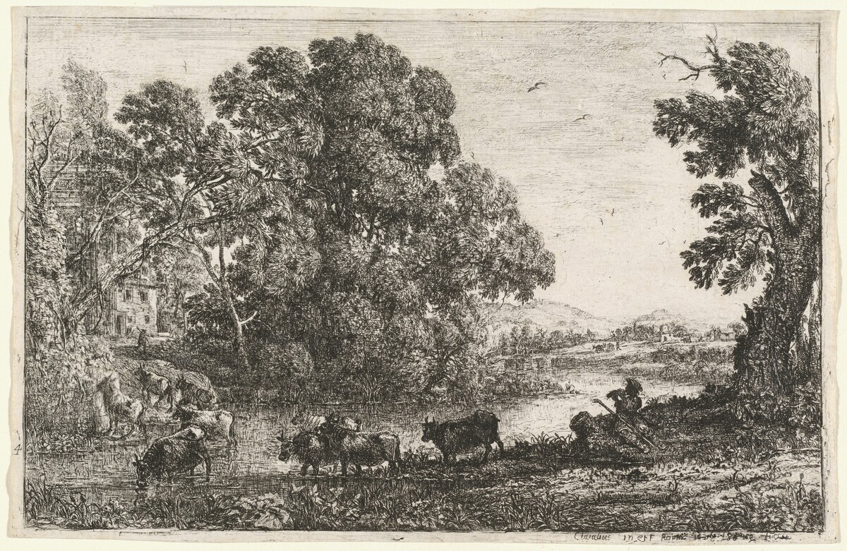 The Cowherd (Le bouvier) by Claude Lorrain