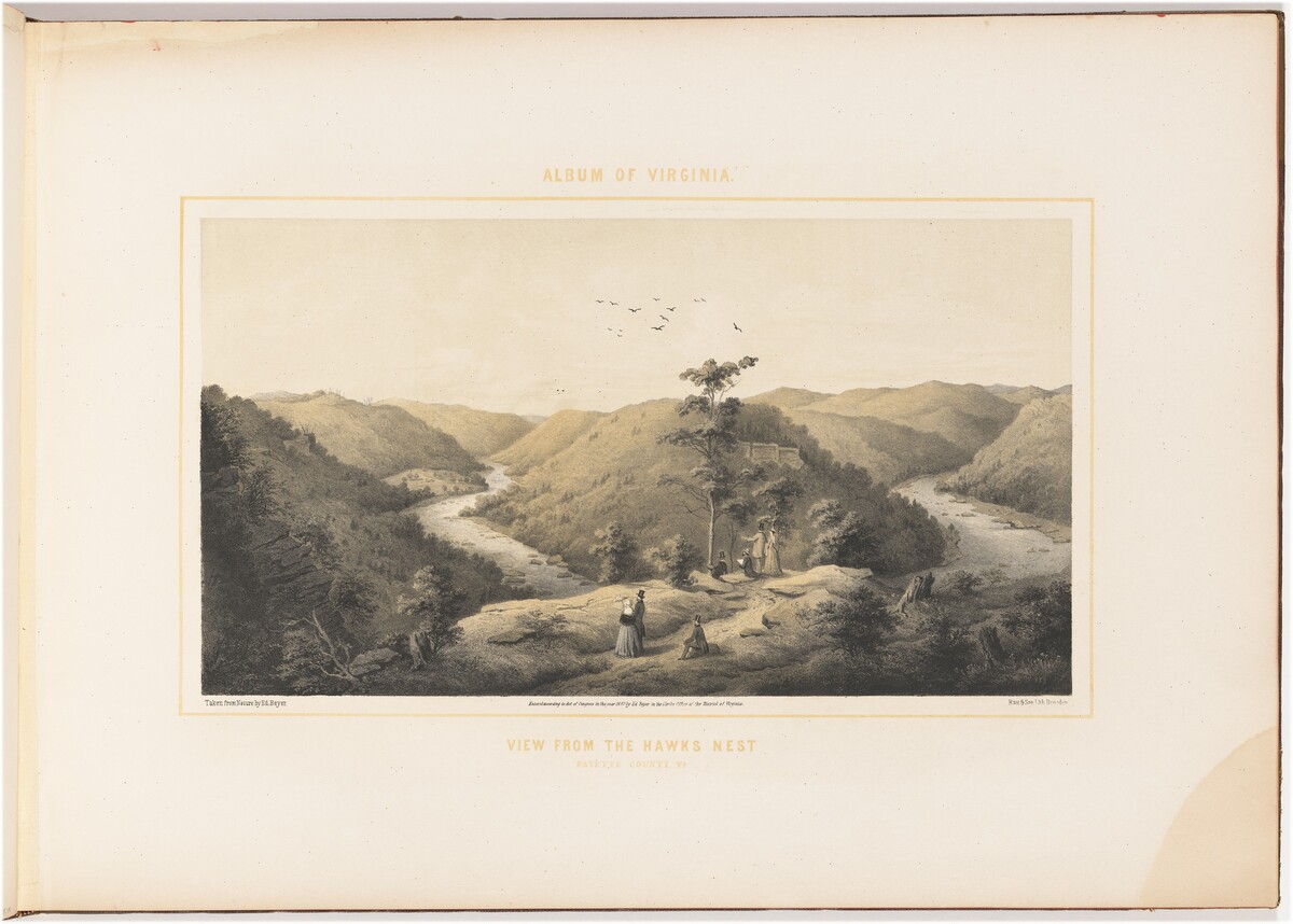 View from the Hawks Nest by Woldemar Rau, after Edward Beyer