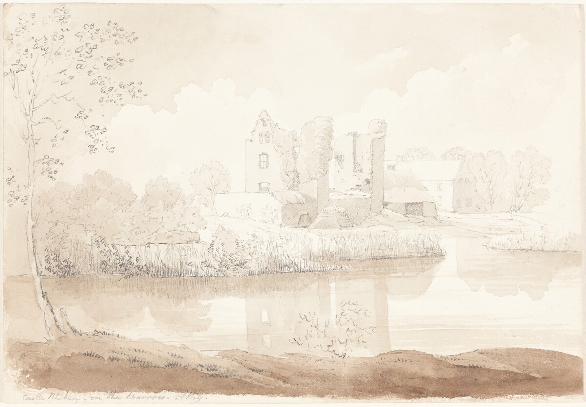 Castle Rheban on the River Barrow, Athy by Attributed to James Bulwer