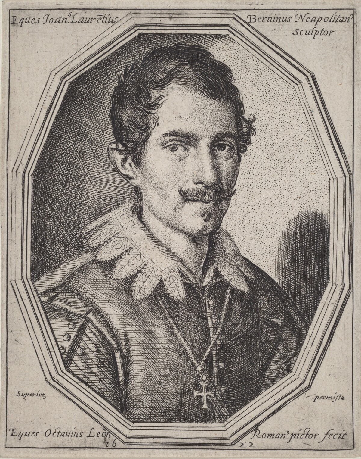 Gianlorenzo Bernini by Ottavio Leoni