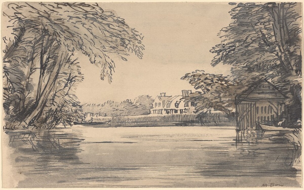 Shiplake on Thames by Sir Muirhead Bone
