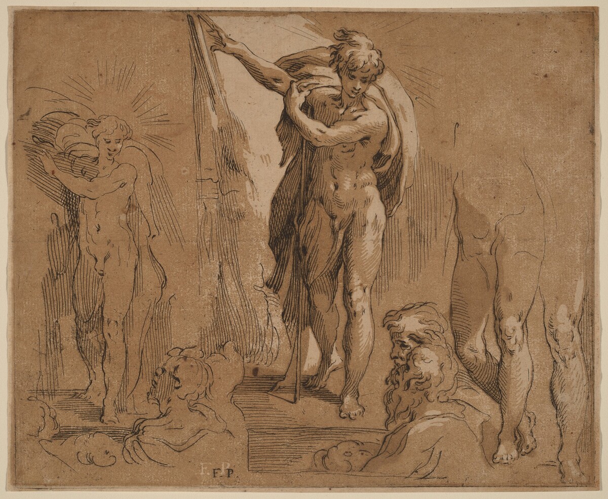 Saint John the Baptist by Frederick Bloemaert after Parmigianino