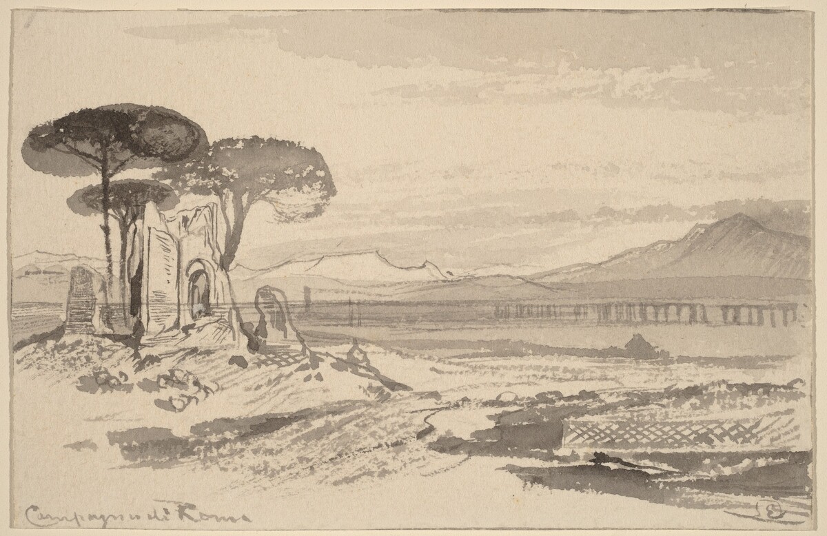 Campagna di Roma by Edward Lear