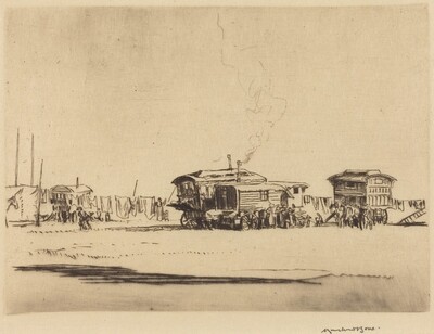Gypsy Vans, Petersfield Fair, Hampshire