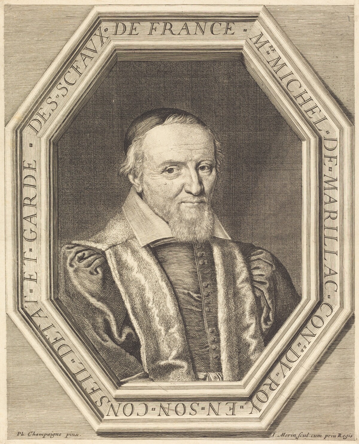 Michel de Marillac by Jean Morin after Philippe de Champaigne