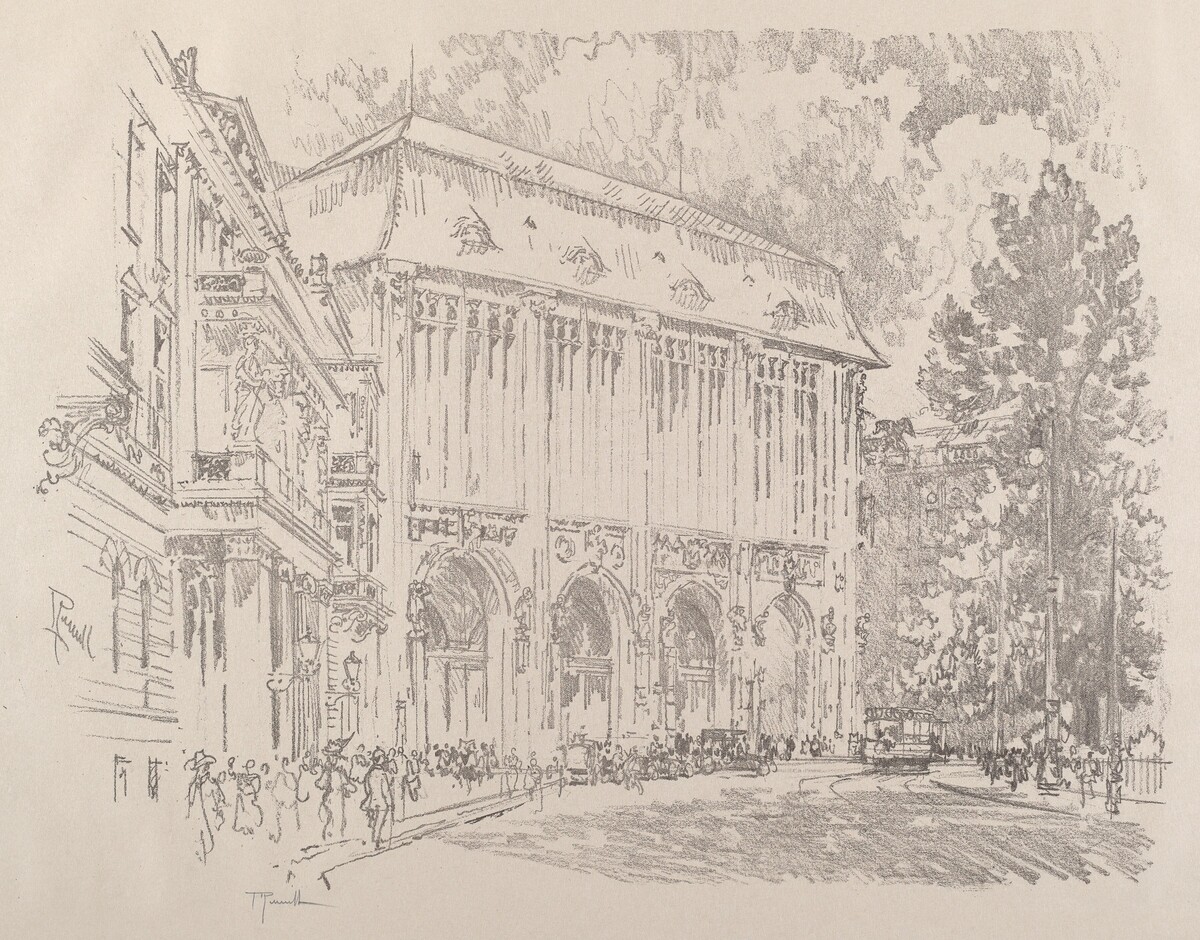 Wertheim, Leipziger-Platz, Berlin by Joseph Pennell