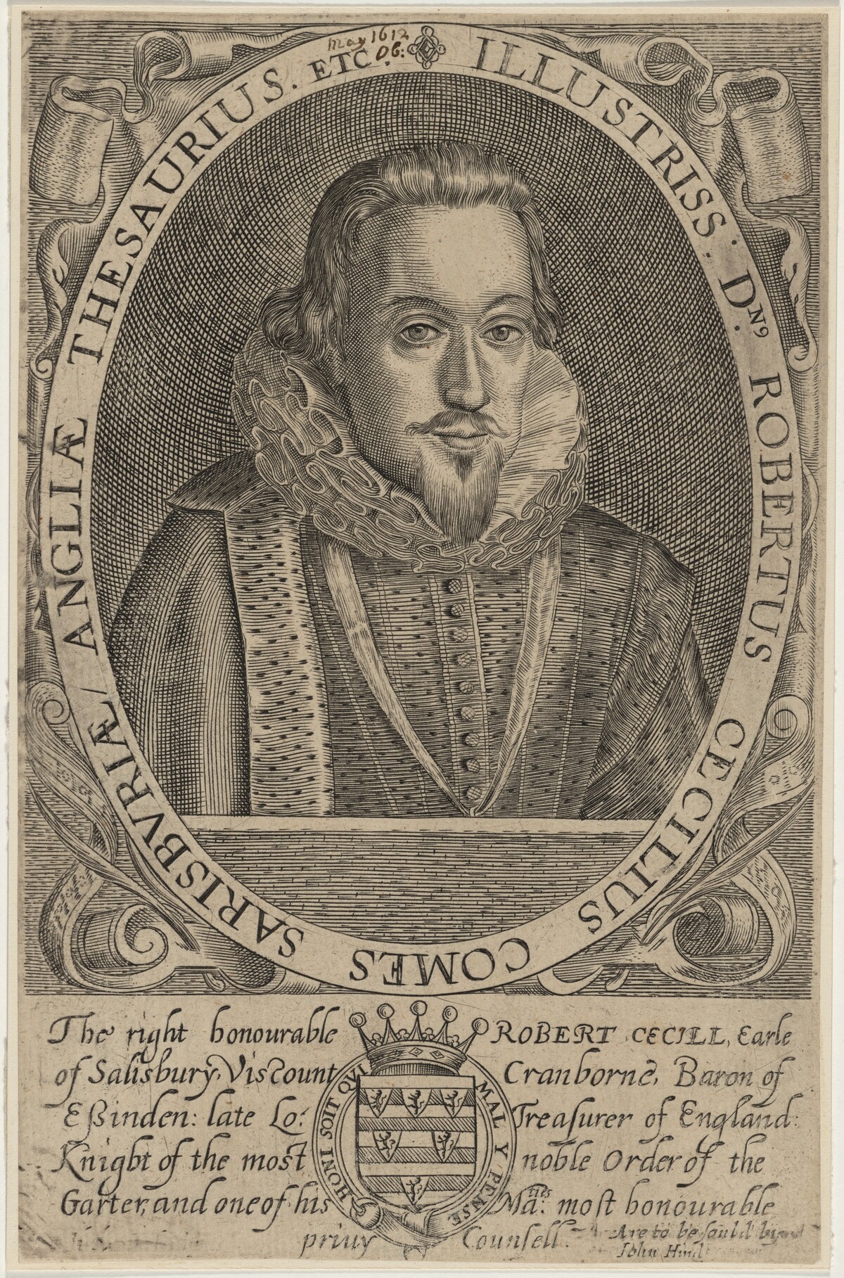 Robert Cecil, First Earl of Salisbury by H. Stock