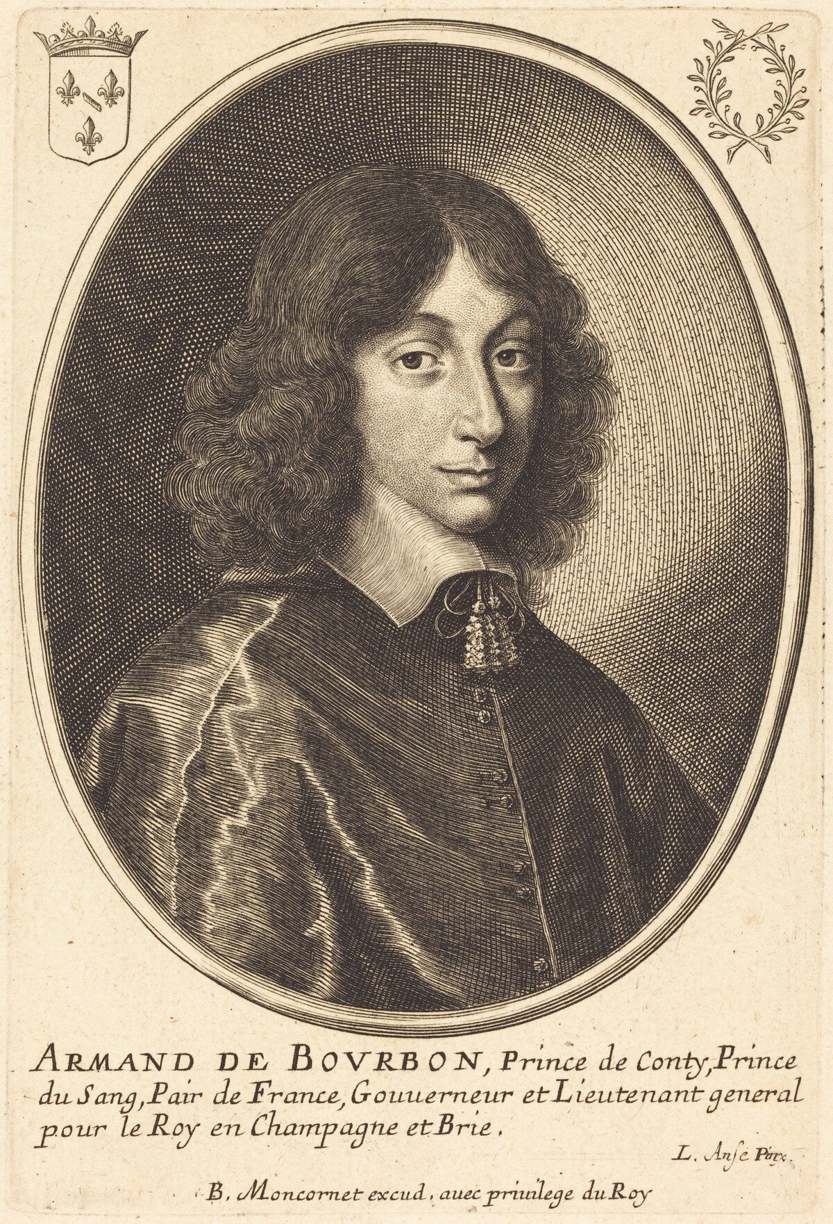 Armand de Bourbon by Balthasar Moncornet after Luggert van Anse