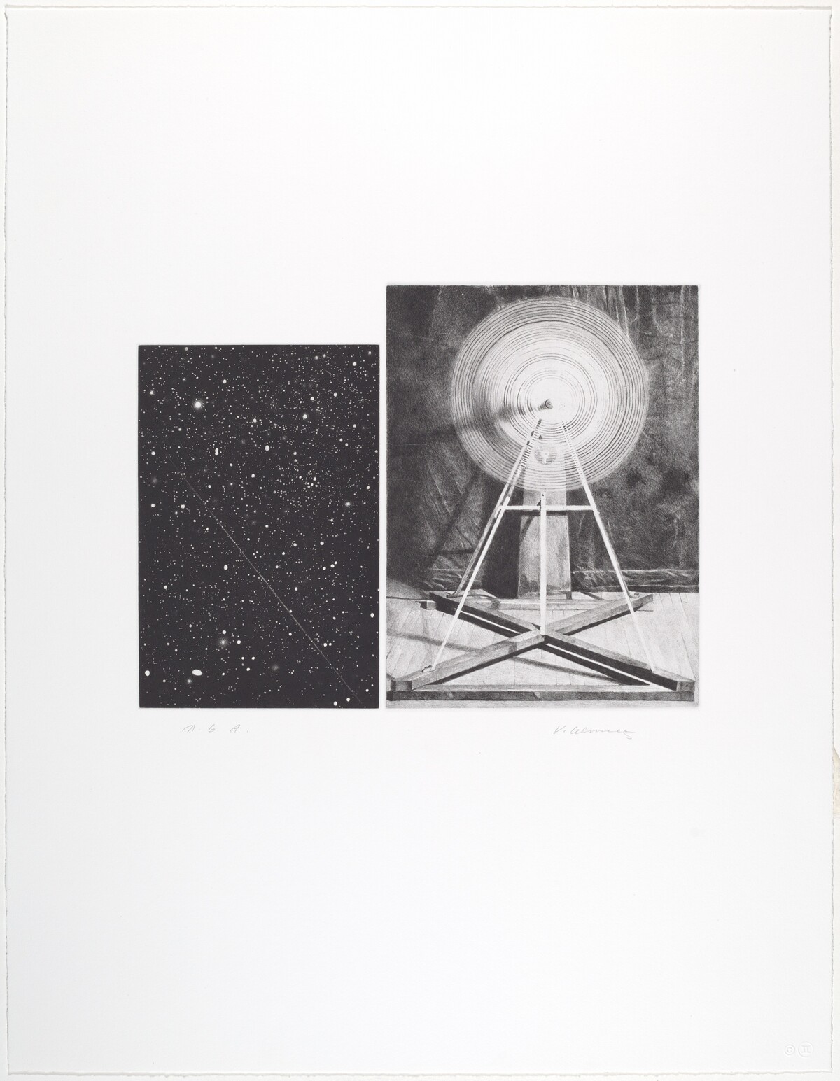 Concentric Bearings, A by Vija Celmins