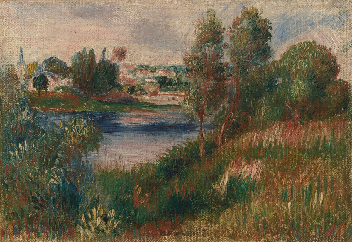 Landscape at Vétheuil by Auguste Renoir