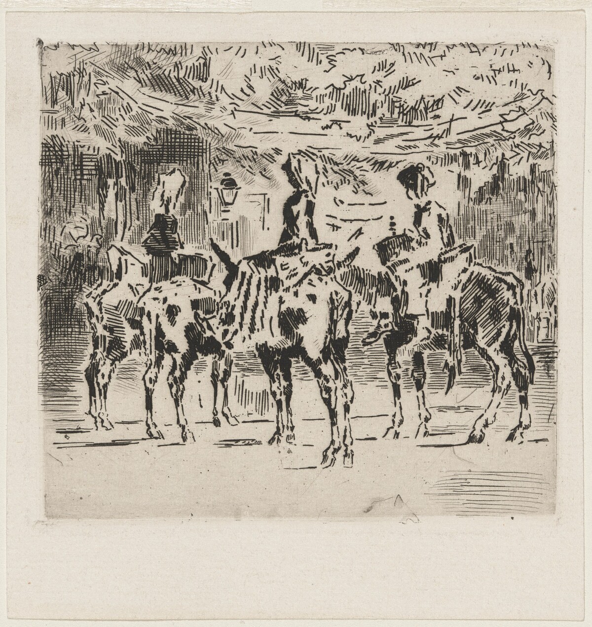 Les Petits Anes de Luchon by Félix-Hilaire Buhot