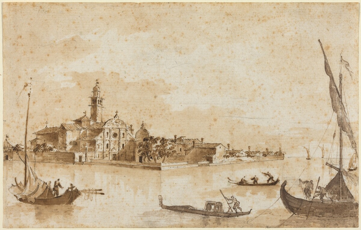 The Island of San Clemente by Francesco Guardi and Giacomo Guardi