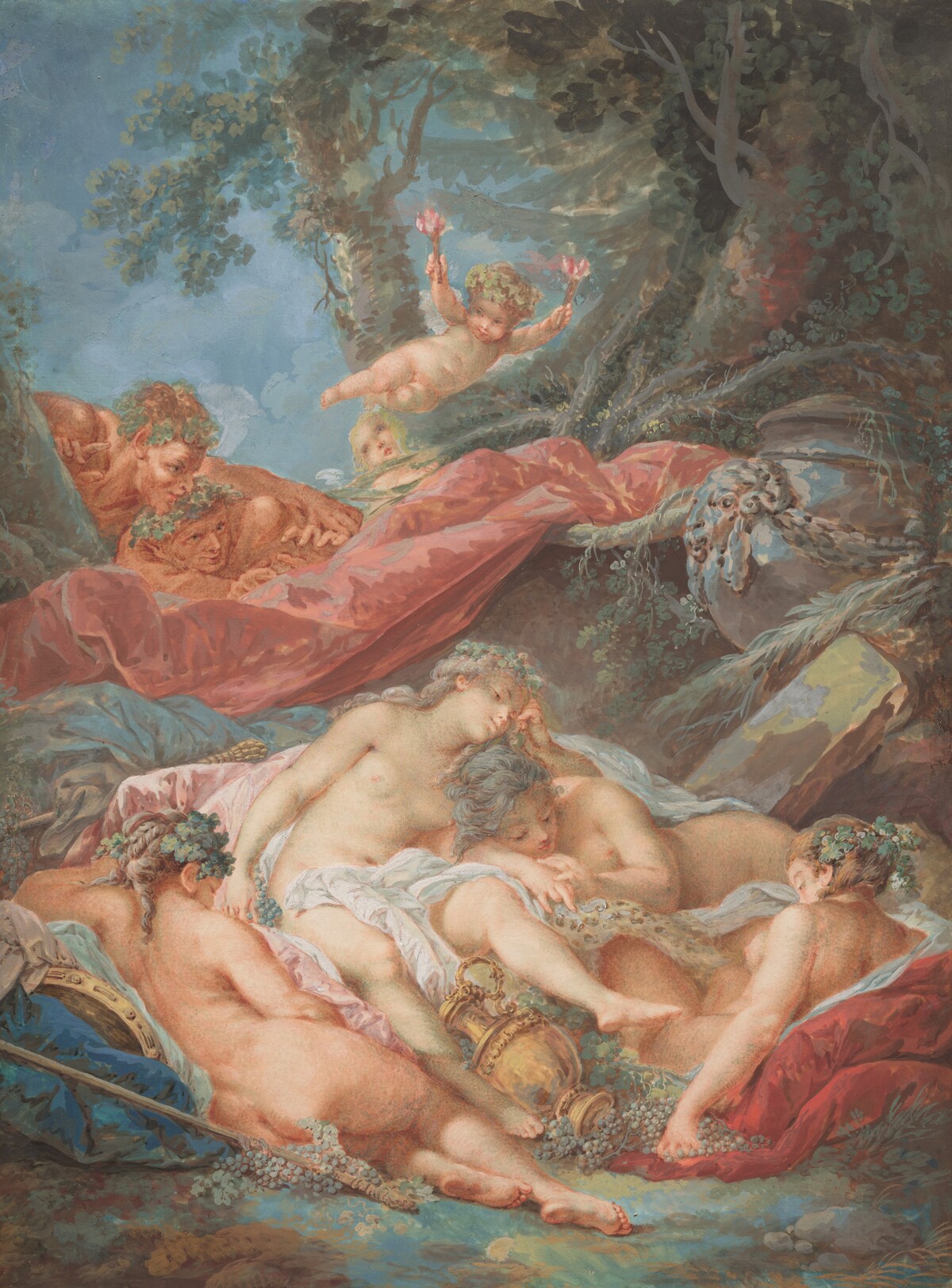 Sleeping Bacchantes by Jacques Charlier, after François Boucher
