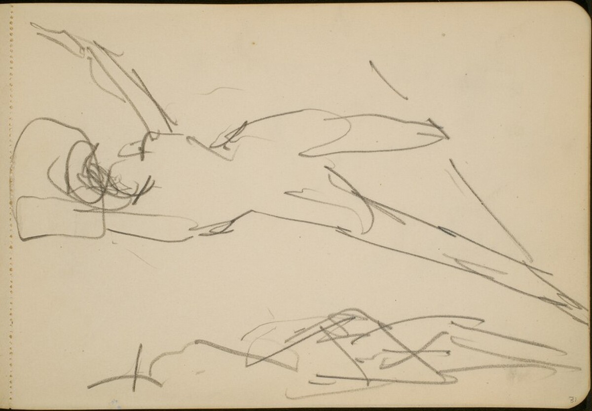 Studie zweier tanzender Figuren  (Study of Two Dancing Figures) [p. 31] by Max Beckmann