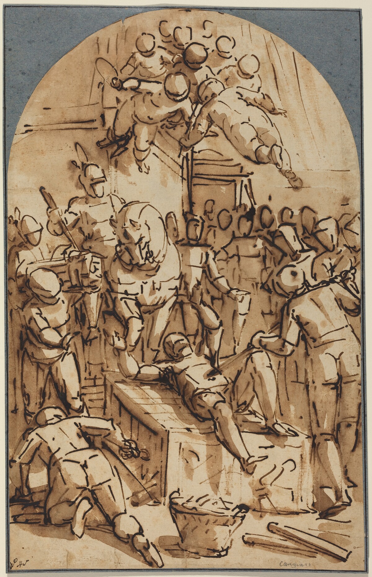 The Martyrdom of Saint Lawrence by Luca Cambiaso