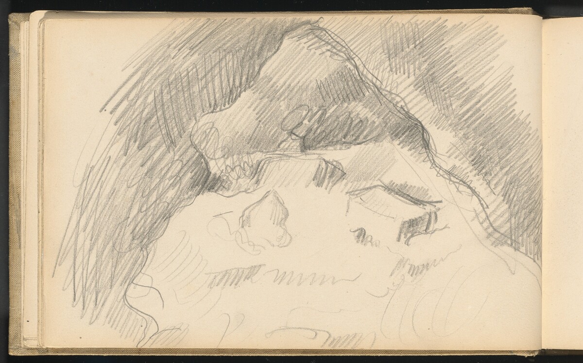 Landscape Seen from the Inside of a Cave by Paul Cezanne