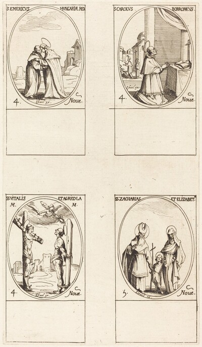 St. Emeric; St. Charles Borromeo; St. Vitalis & Agricola; Sts. Zachary & Elizabeth