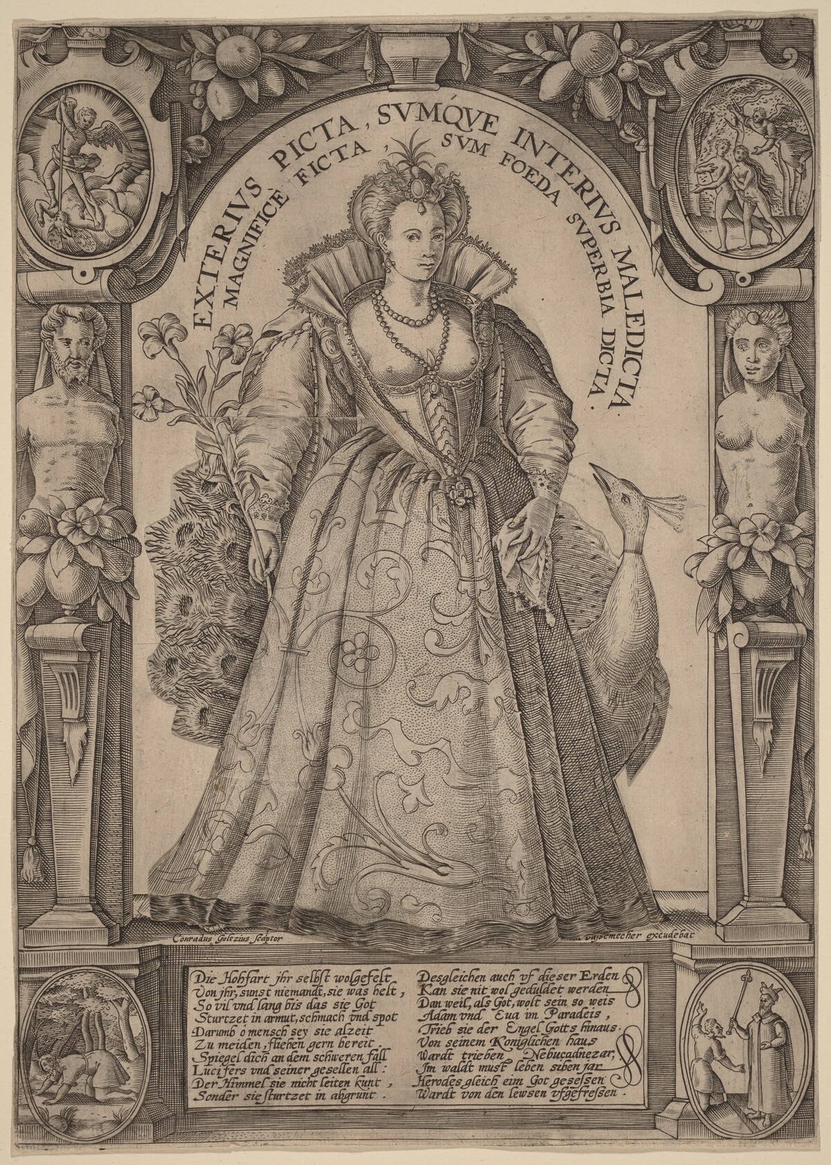 Pride by Conrad Goltzius