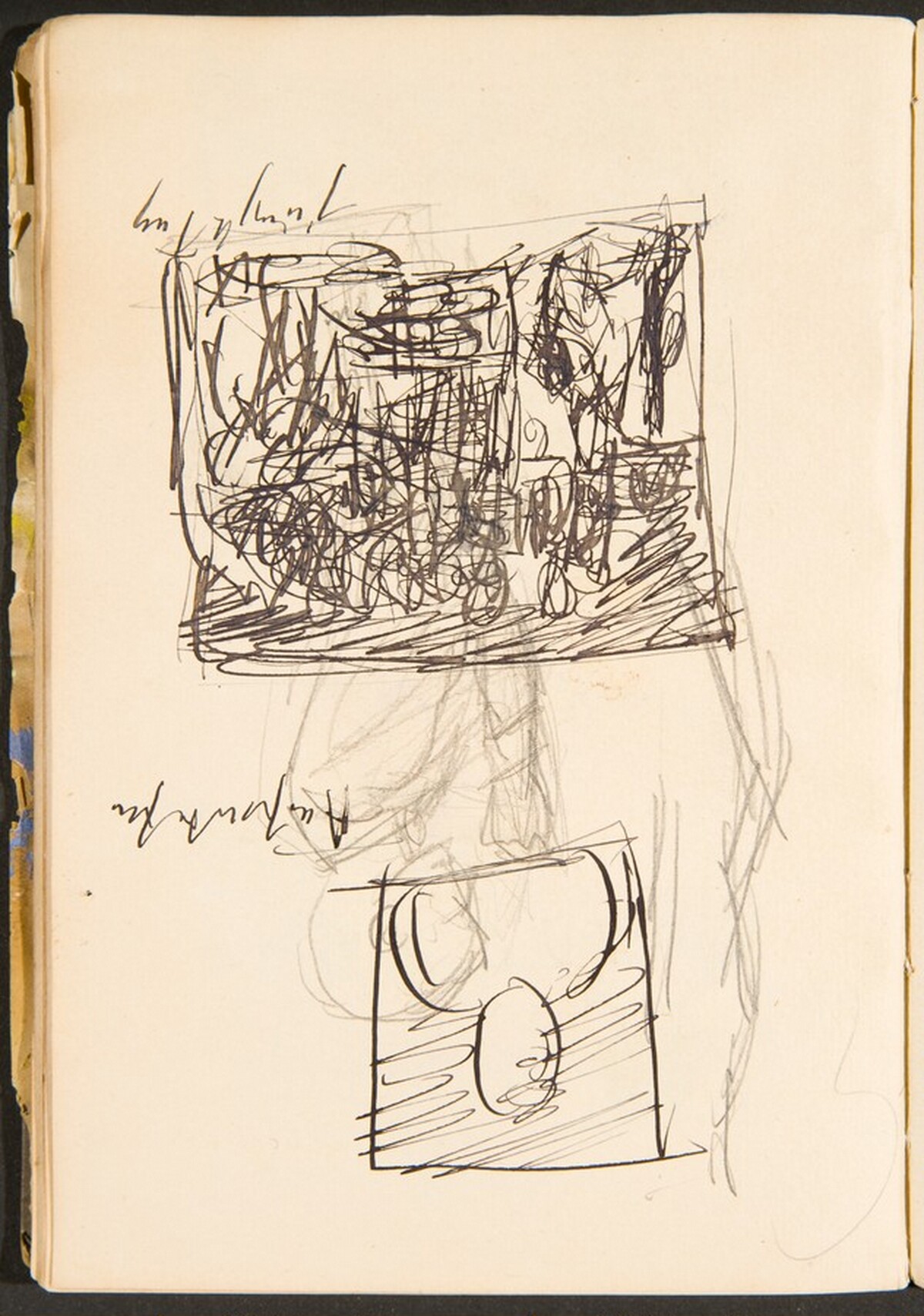 Zwei bezeichnete Skizzen (Two Sketches with Inscription) [p. 36] by Max Beckmann
